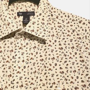 GAP floral button down shirt